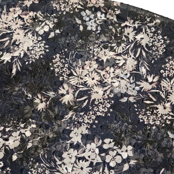 Laundry Black Stretchy Floral Blouse Small - Picture 6 of 10
